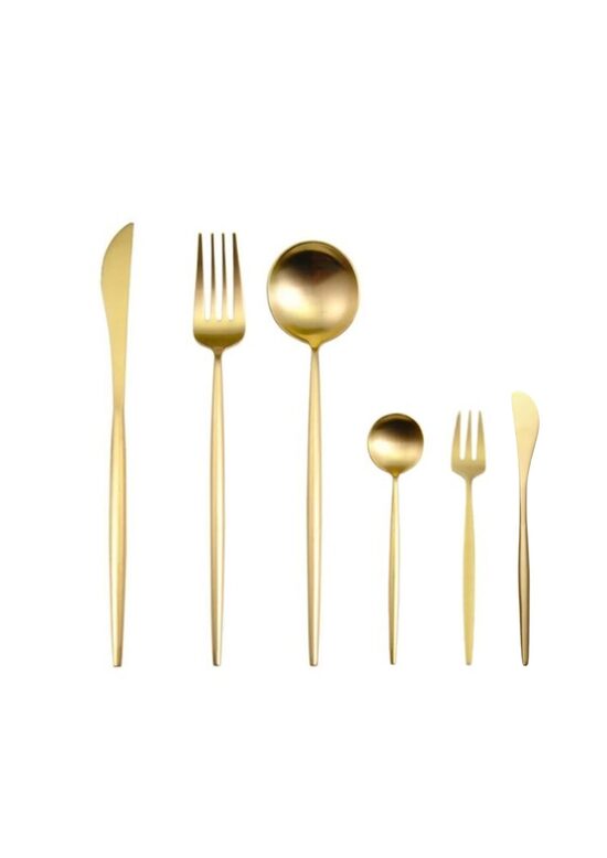 Atsevišķi galda piederumi, zeltīti