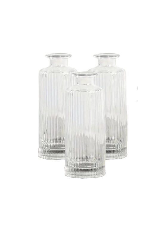 Stikla vāzīšu komplekts, 3 gab.