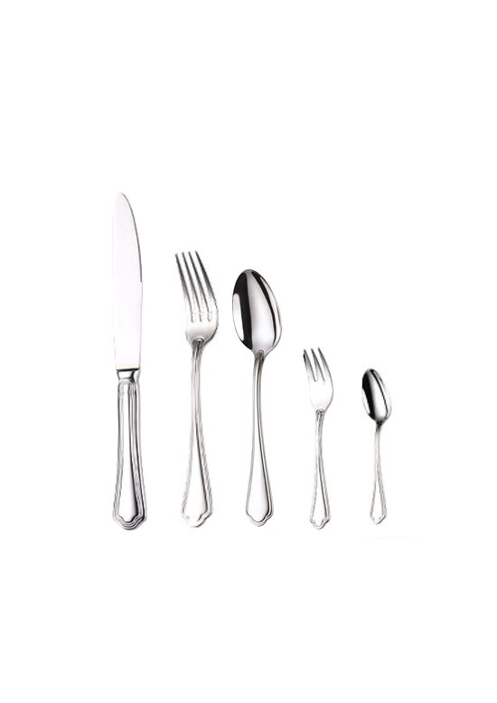 Atsevišķi galda piederumi, vintāža stila, sudraba