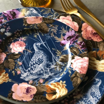 Garden sērijas šķīvji + galda piederumi + Amber glāze